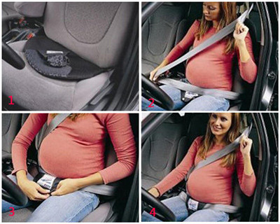 孕妇正确系安全带的方法