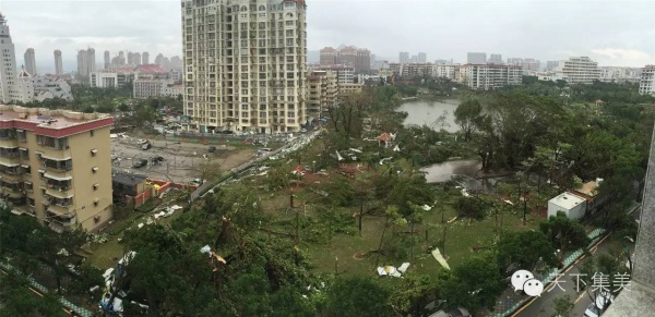 大量独家航拍：超强台风“莫兰蒂”过境后，集美12小时震撼实景……