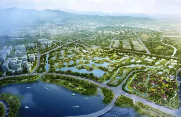 马銮湾新城颜值又逆天！打造龙形湿地公园、四季花林，美得让你目瞪口呆！