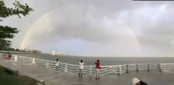 极美影像丨台风登陆前夕，风起云涌的厦门，震撼了全国。