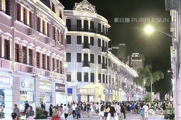 不同时期的厦门中山路夜景，90年代最美，现在效果如金砖