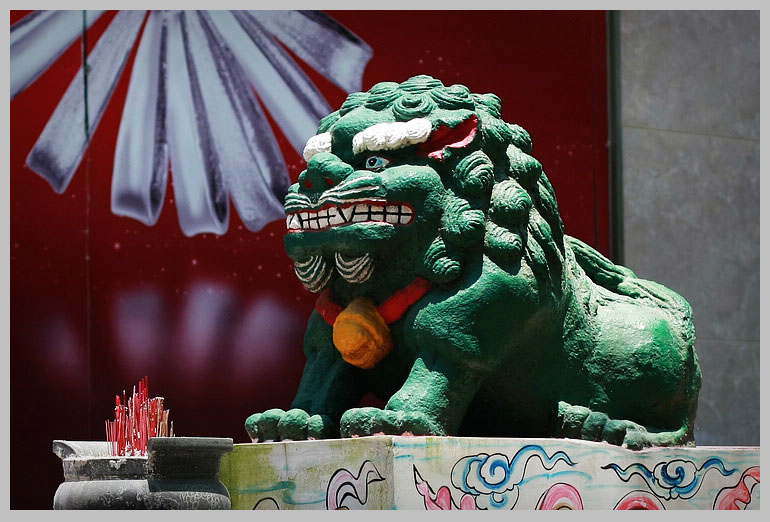 14027927594661_同安三秀路青石狮-狮王爷