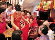 闽南的婚嫁习俗礼节 - 五、担盘，上头，举行结婚典礼