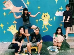 集美艺术村路牌墙绘涂鸦大作战